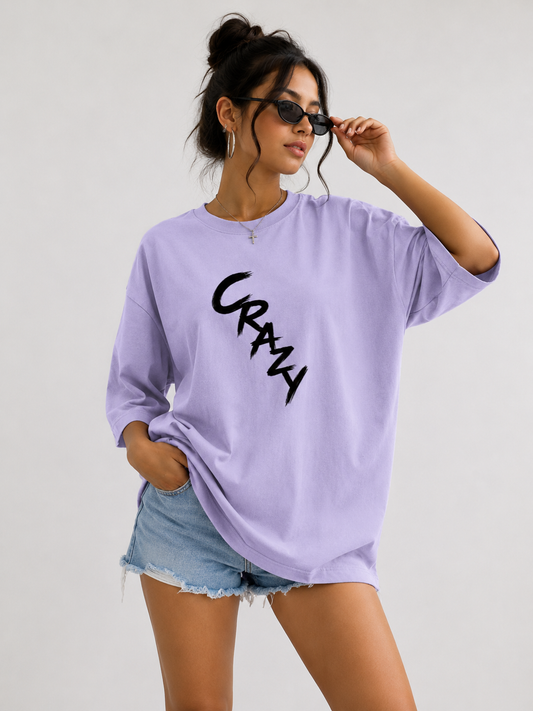 Crazy - Oversized Tee for her |KrookedVibe