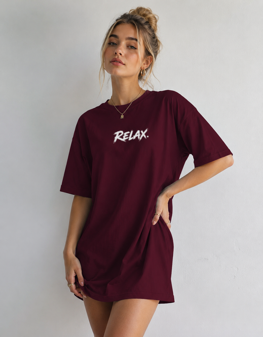 Relax - T-Shirt Dress | KrookedVibe