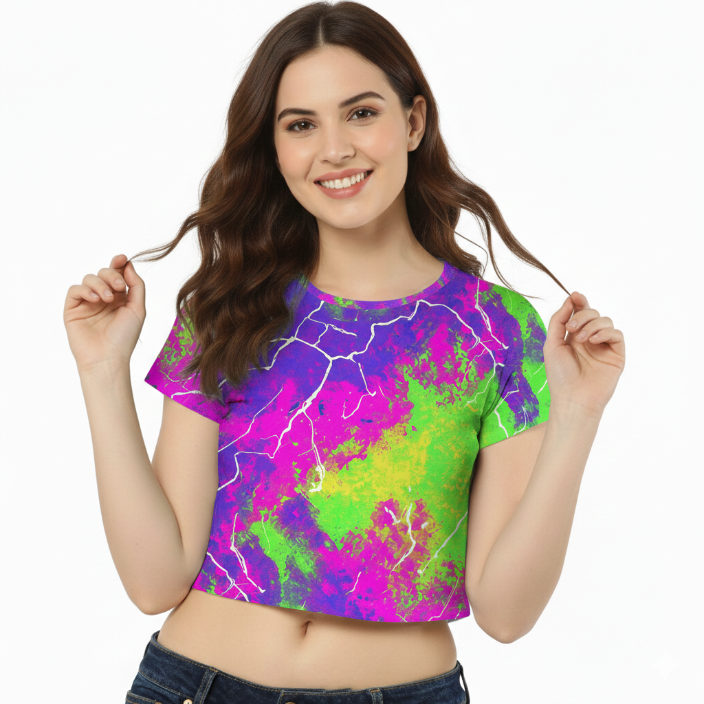 Neon Eclipse - Crop Top