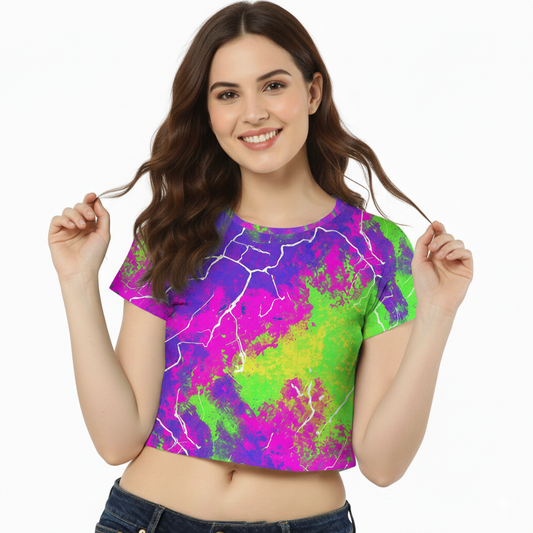Neon Eclipse - Crop Top