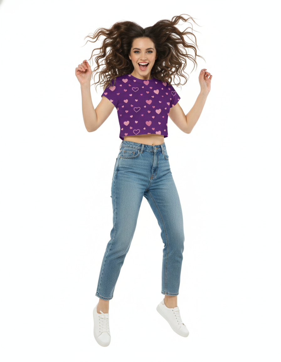 Little hearts - Crop Top