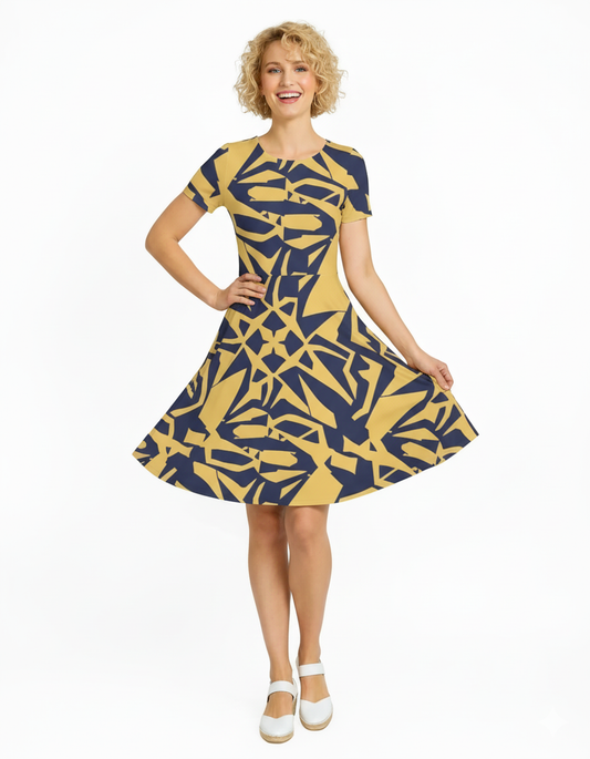 Solar Burst - A line Dress