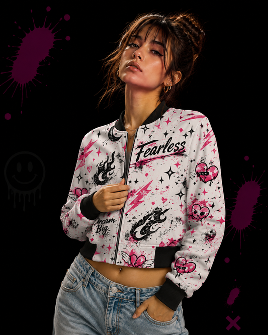 Fearless - Bomber Jacket for her | KrookedVibe