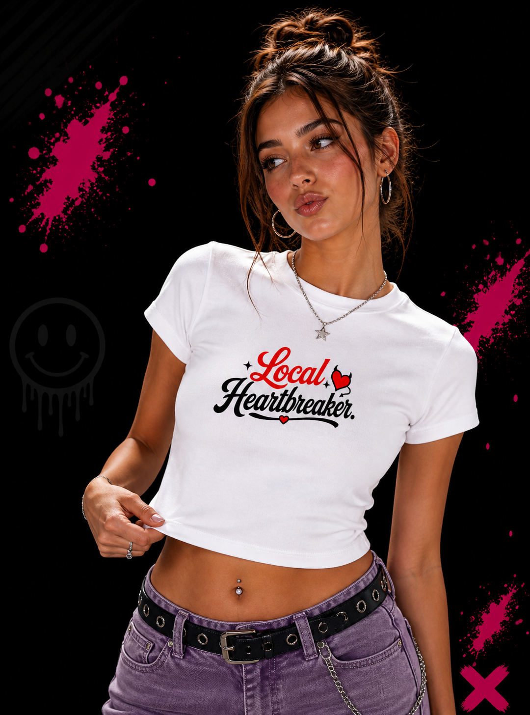 Local Heartbreaker - Baby Tee | KrookedVibe