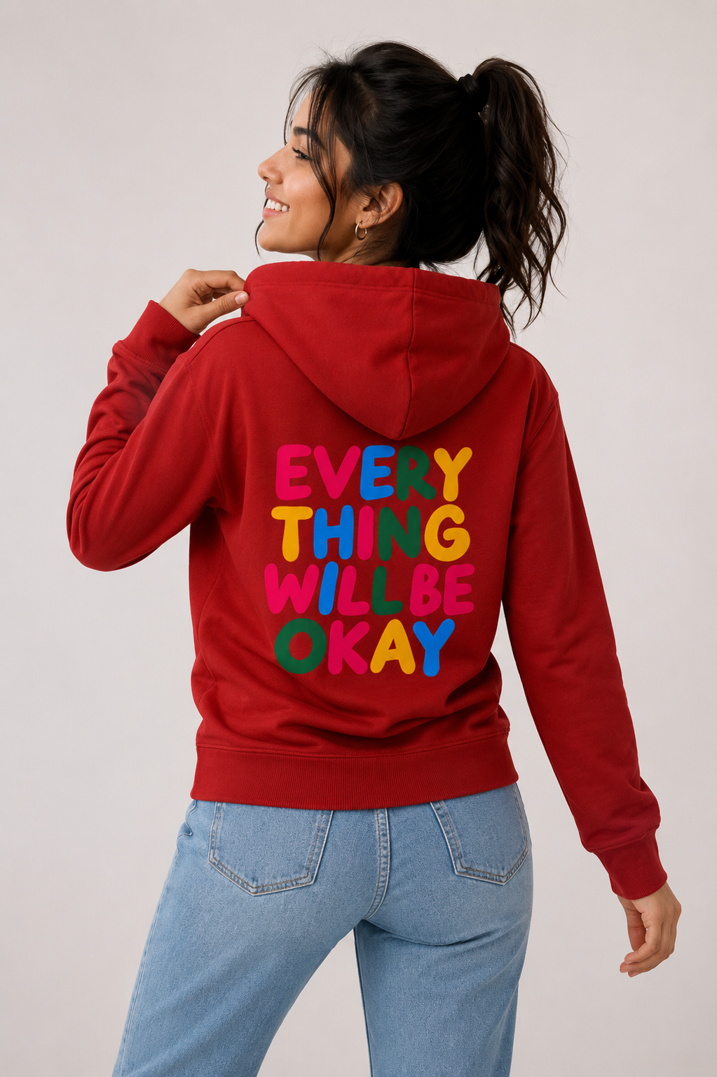 Will be Okay - Hoodie for her (Backprint)