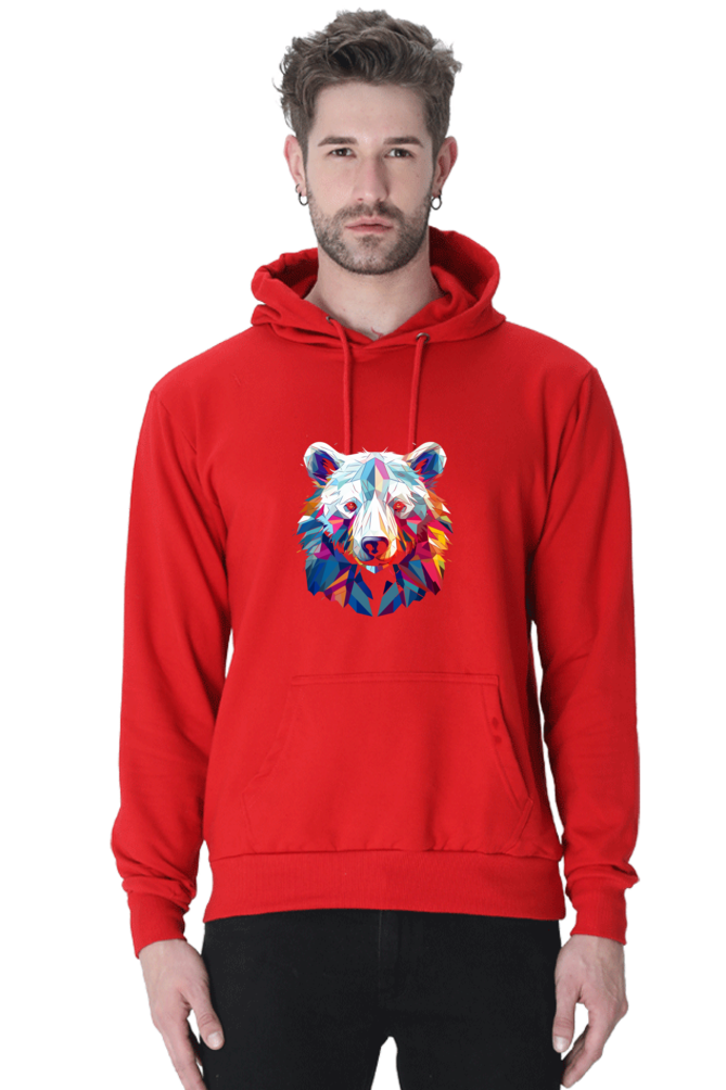 Geometric Polar Bear - Hoodie