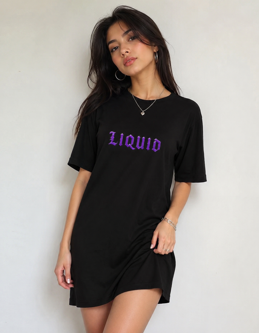 Liquid - T-Shirt Dress | KrookedVibe