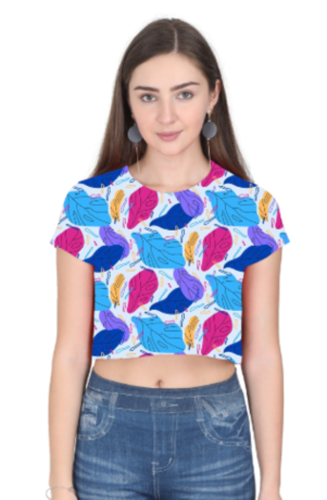 The unique selling point of this top lies in its eye-catching design and versatility. Available in sizes XS, S, M, L, XL, and XXL, the Autumn Leaves Crop Top is the perfect choice for anyone looking to make a fashion statement.