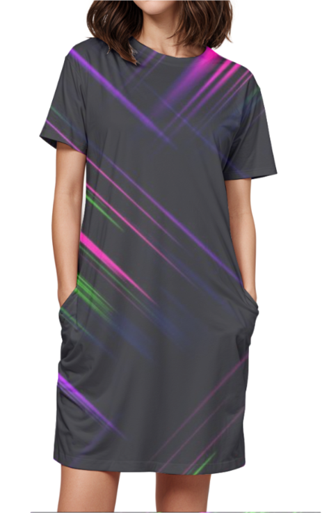 Posh Neon - T-shirt Dress