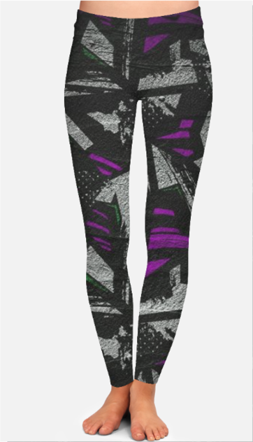 Purple Maze - Gym Leggings