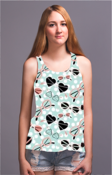 Hearts & Glasses - Tank top