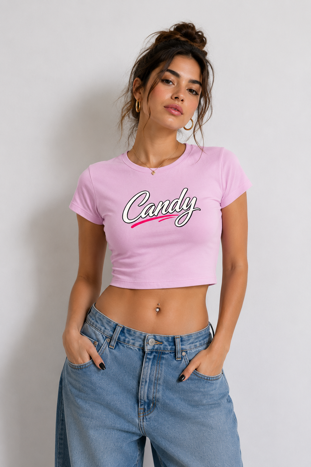 Candy - Baby Tee | KrookedVibe