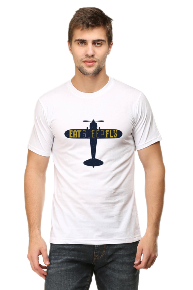 Eat Sleep Fly - Half Sleeve Tees