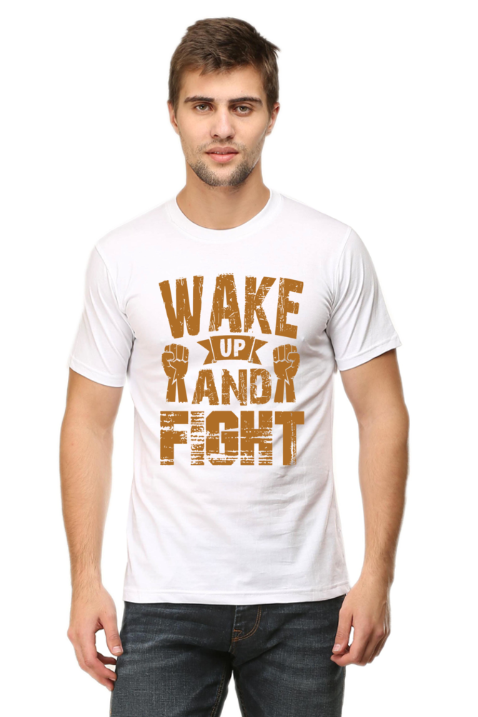 Wake Up & Fight - Half Sleeve Tee