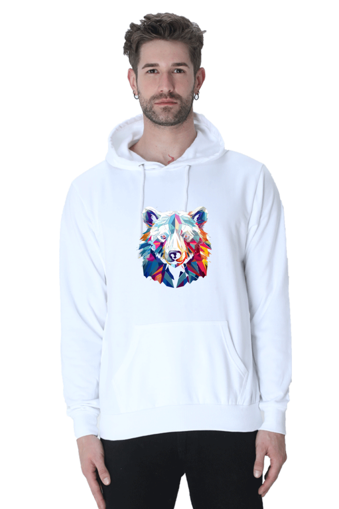 Geometric Polar Bear - Hoodie