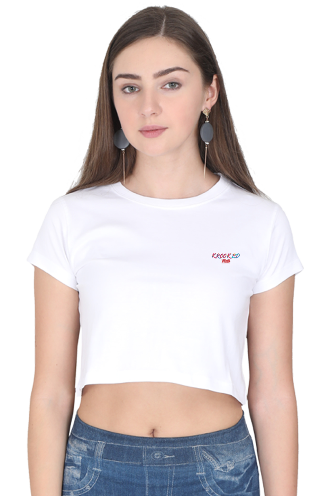 This crop top features a bold logo design, giving it a unique edge. Perfect for pairing with high-waisted jeans or skirts, this top is perfect for casual outings or lounging in style.