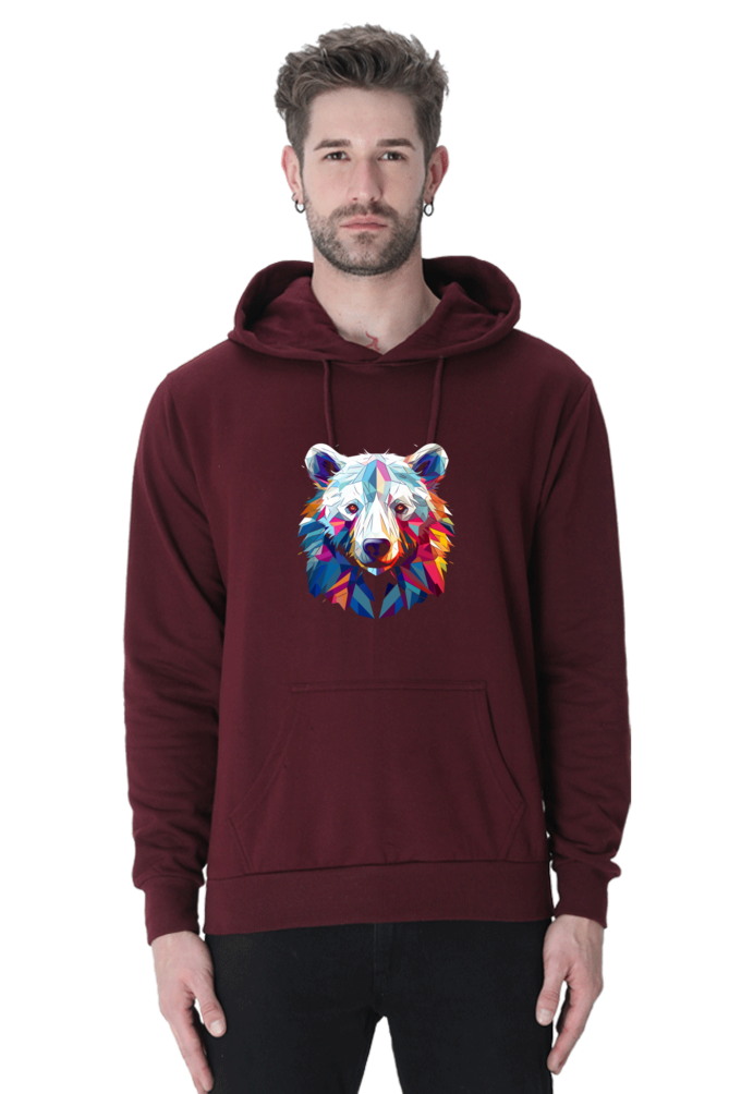 Geometric Polar Bear - Hoodie