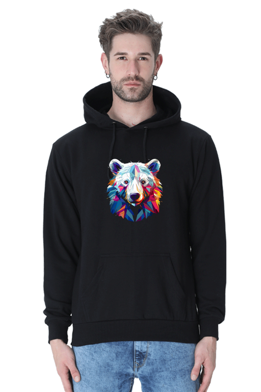 Geometric Polar Bear - Hoodie