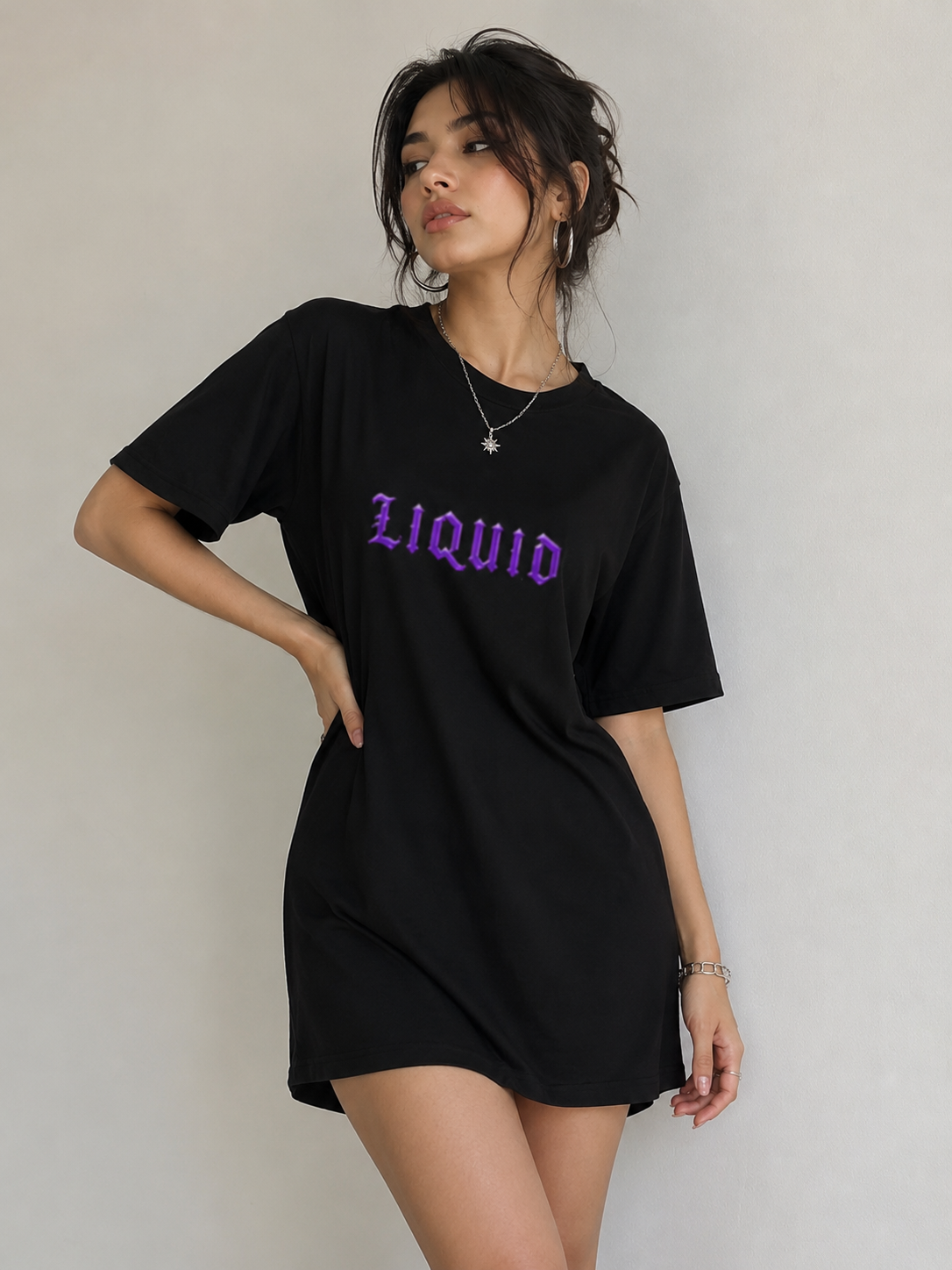 Liquid - T-Shirt Dress | KrookedVibe