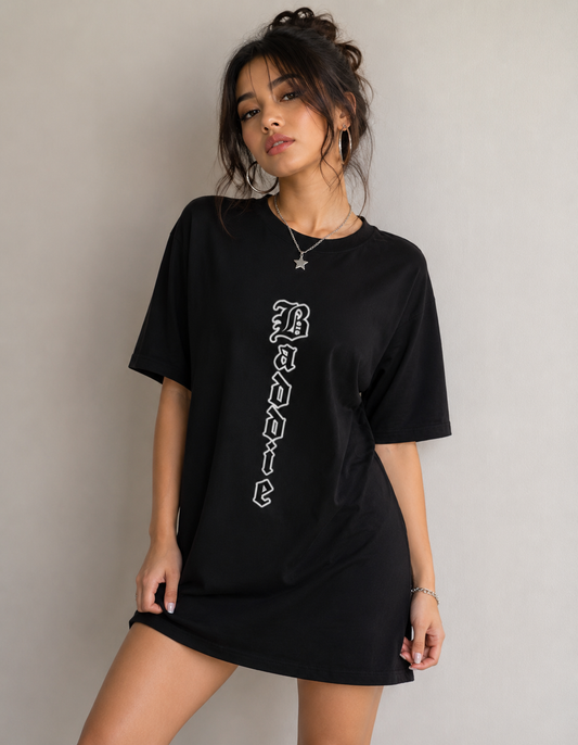 Baddie - T-Shirt Dress | KrookedVibe
