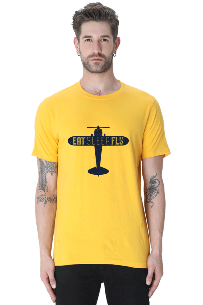 Eat Sleep Fly - Half Sleeve Tees