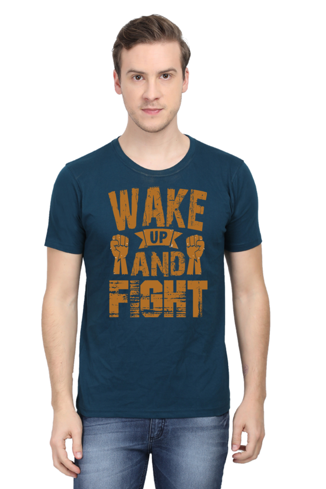 Wake Up & Fight - Half Sleeve Tee