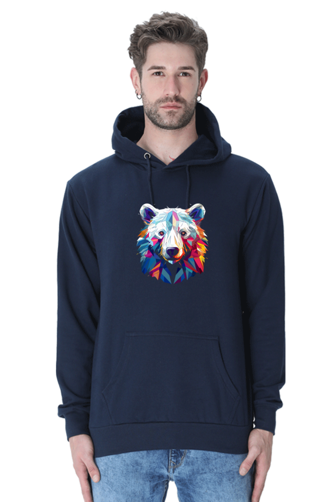 Geometric Polar Bear - Hoodie