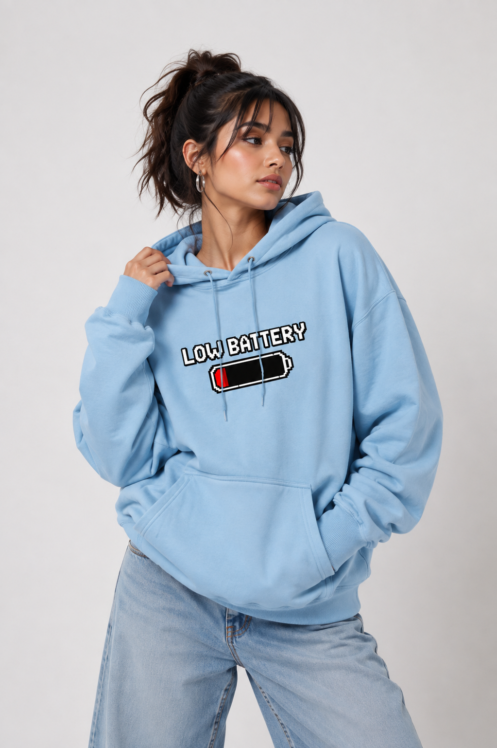 Low Social Battery - Hoodie for her