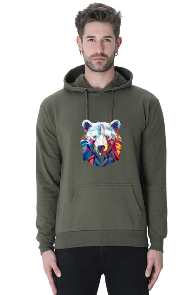 Geometric Polar Bear - Hoodie