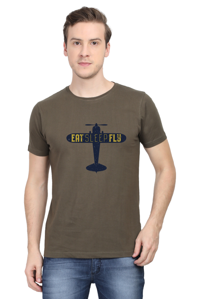 Eat Sleep Fly - Half Sleeve Tees