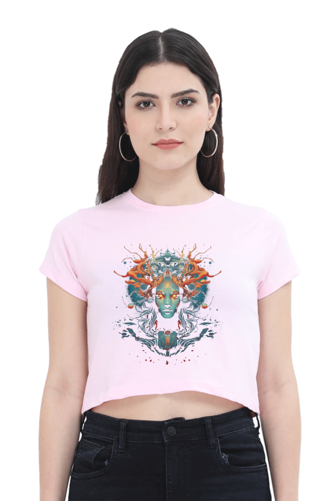 Shop the Afterlife She Devil crop top for a fierce and stylish look. Perfect for pairing with high-waisted jeans or skirts.