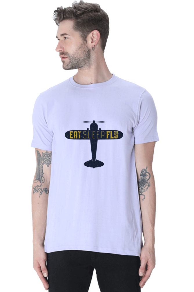 Eat Sleep Fly - Half Sleeve Tees