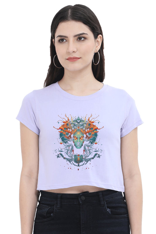 Shop the Afterlife She Devil crop top for a fierce and stylish look. Perfect for pairing with high-waisted jeans or skirts.