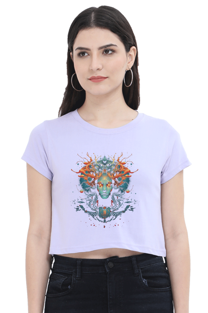 Shop the Afterlife She Devil crop top for a fierce and stylish look. Perfect for pairing with high-waisted jeans or skirts.