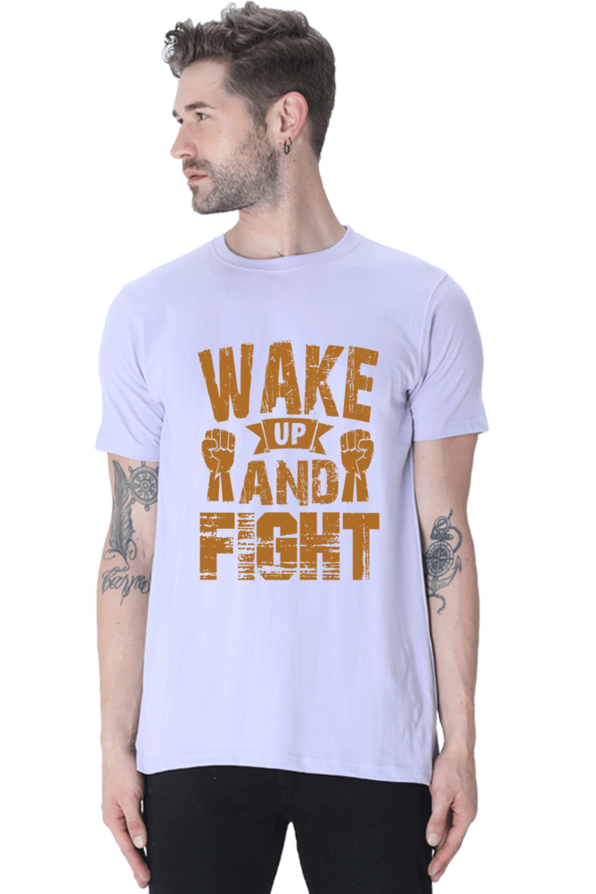 Wake Up & Fight - Half Sleeve Tee