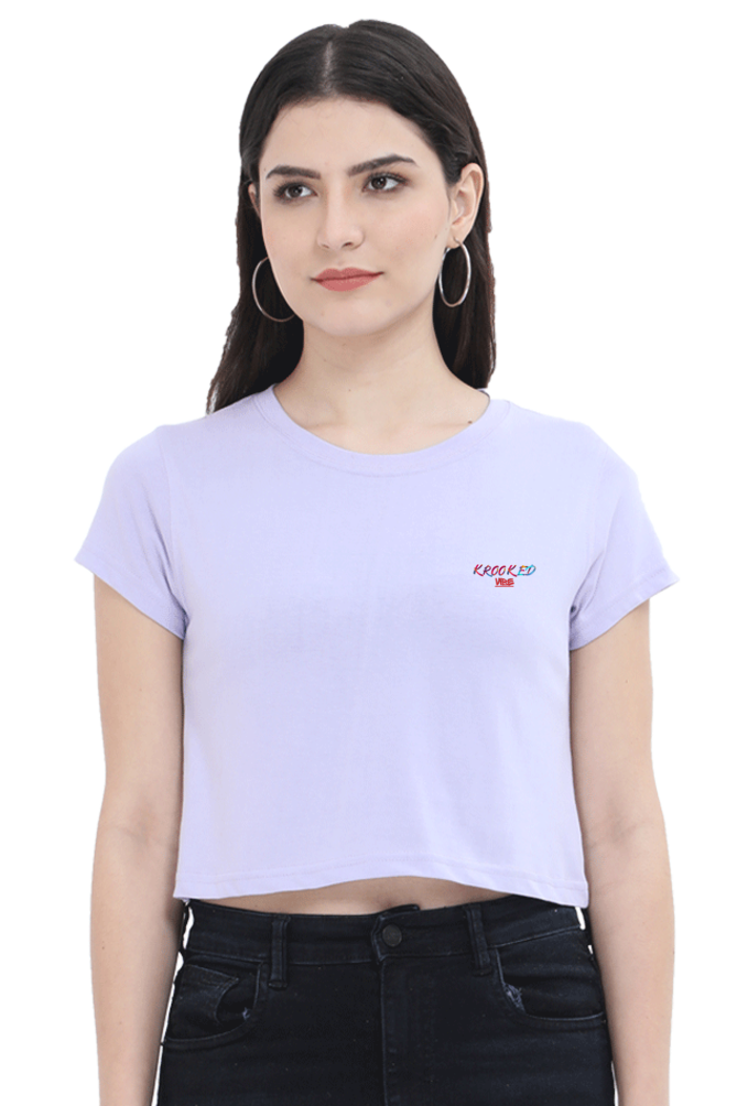 This crop top features a bold logo design, giving it a unique edge. Perfect for pairing with high-waisted jeans or skirts, this top is perfect for casual outings or lounging in style.