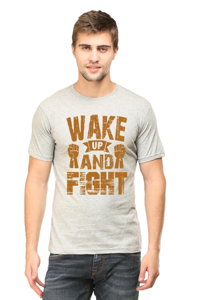 Wake Up & Fight - Half Sleeve Tee