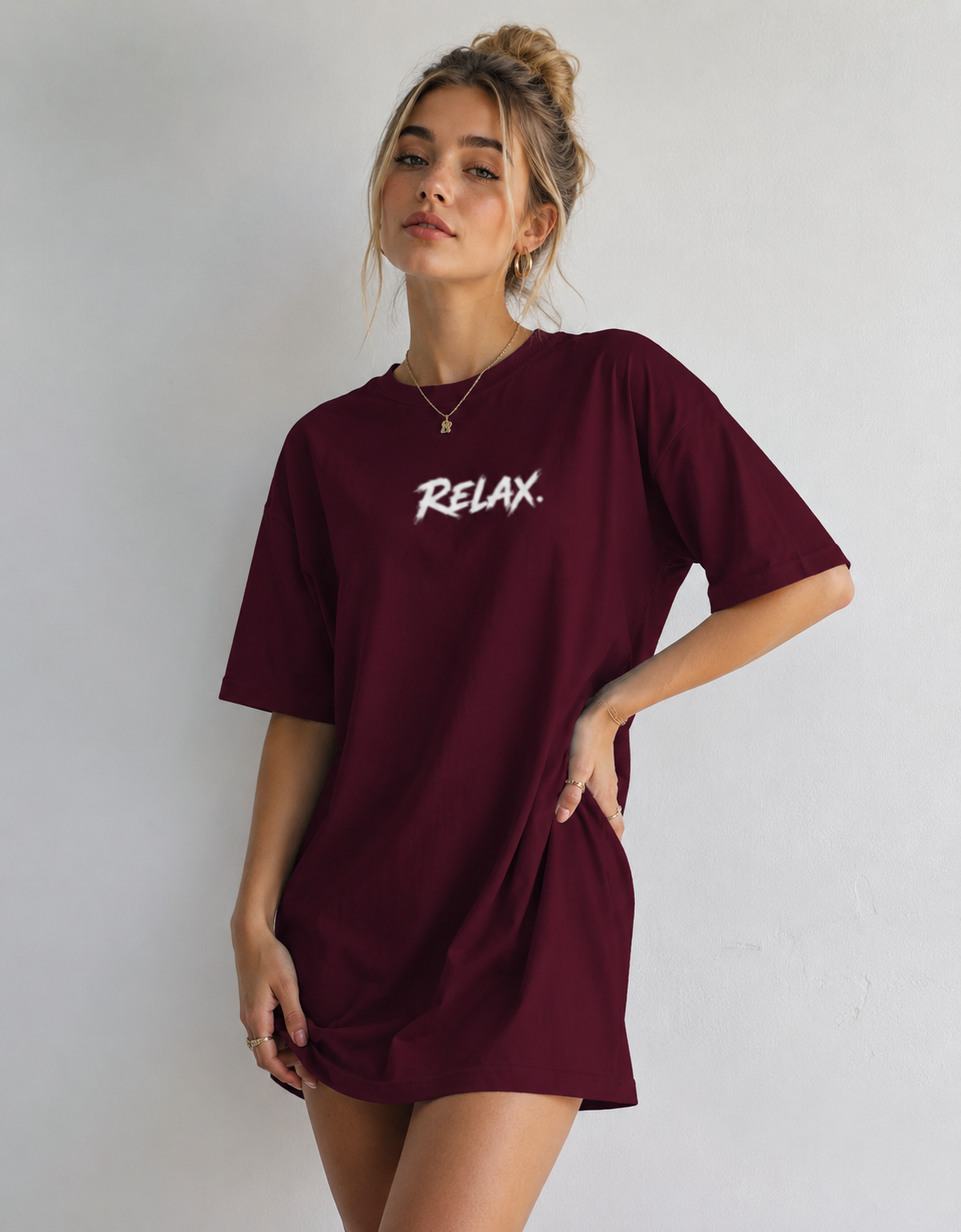 Relax - T-Shirt Dress | KrookedVibe