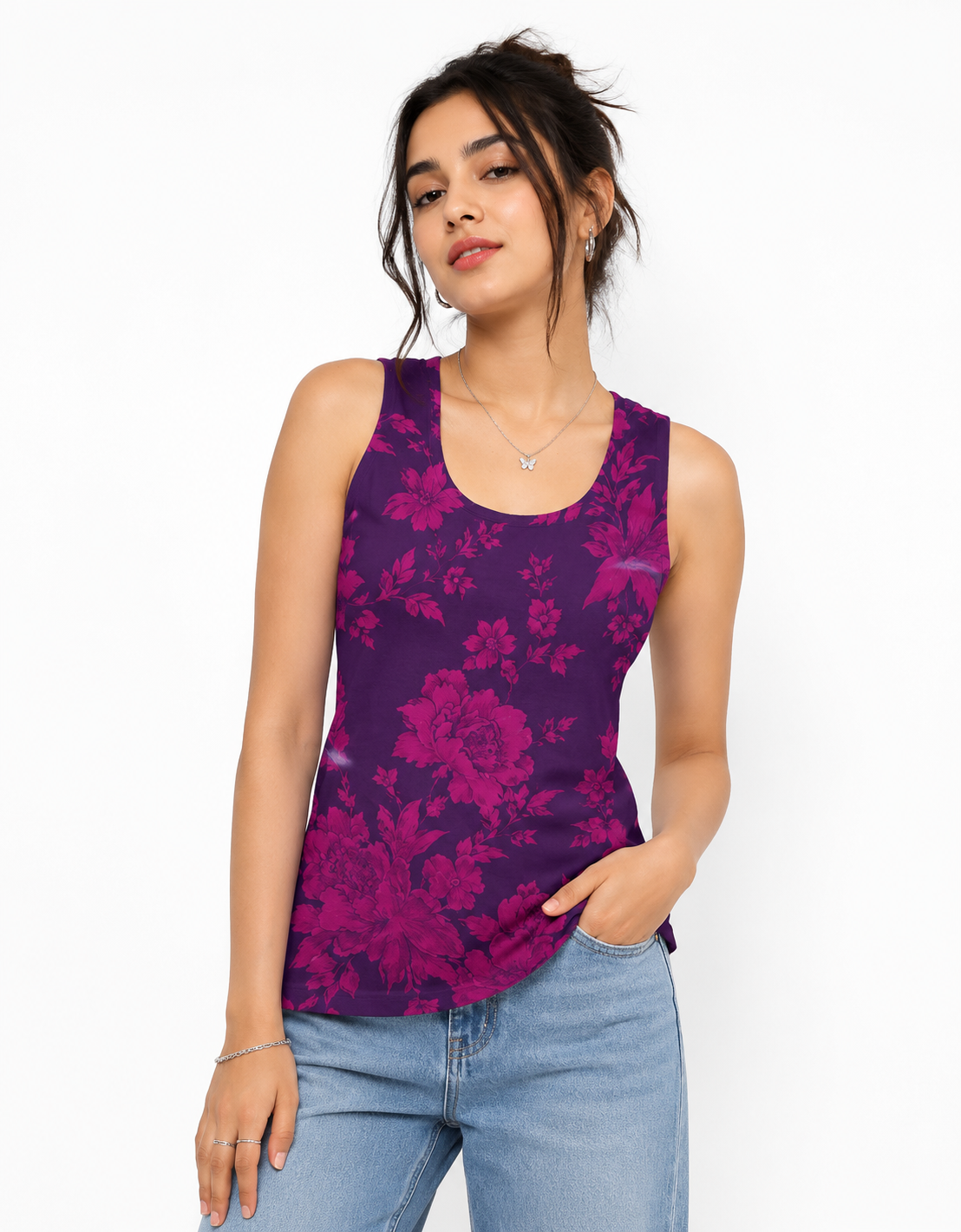 Purple Rose - Tank Top | KrookedVibe