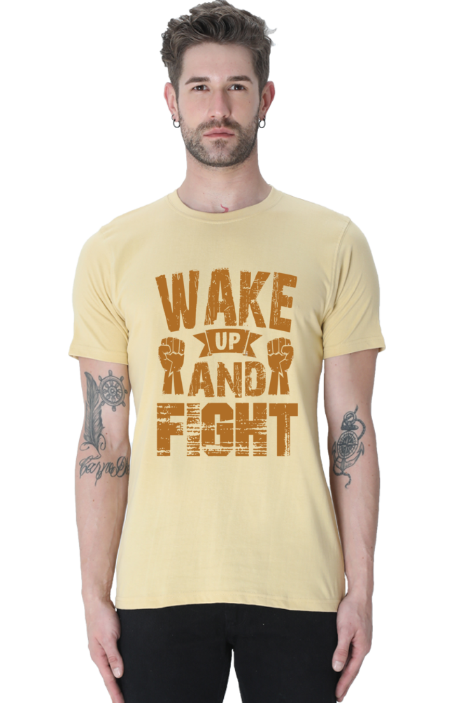 Wake Up & Fight - Half Sleeve Tee