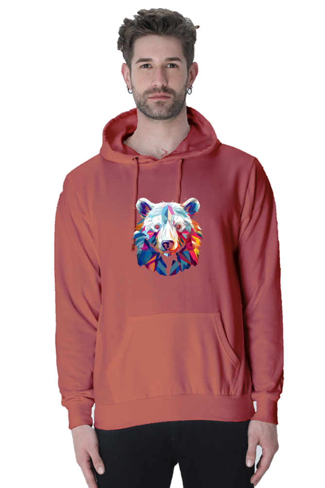 Geometric Polar Bear - Hoodie