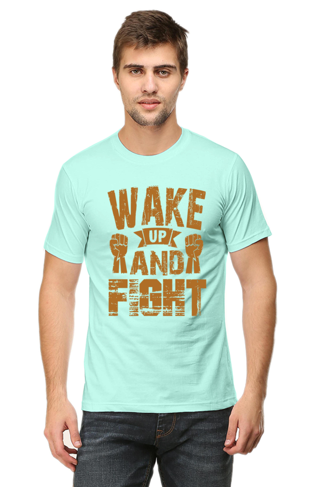 Wake Up & Fight - Half Sleeve Tee