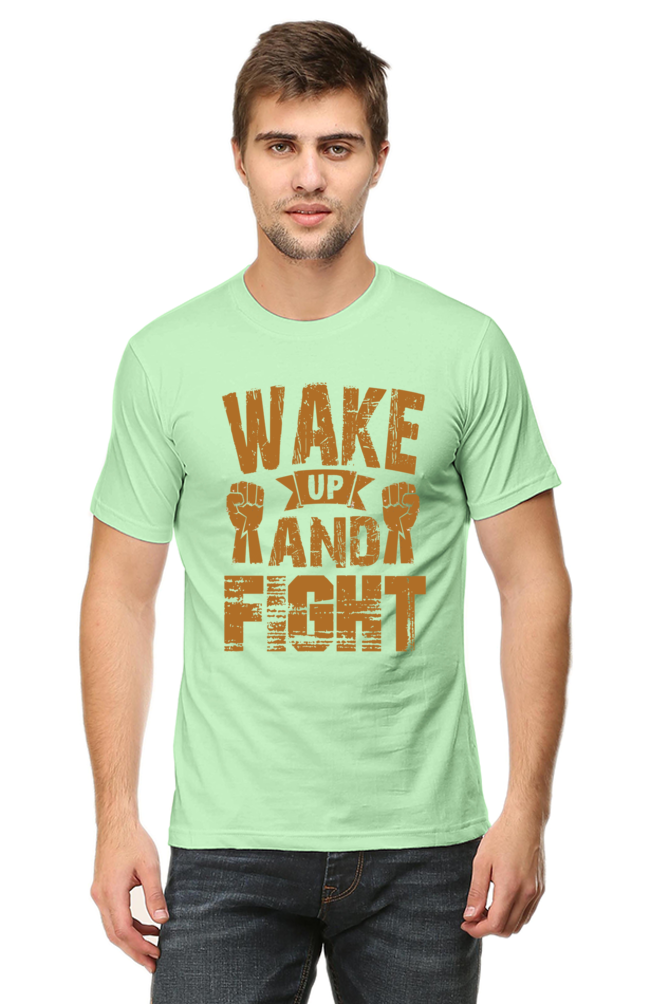 Wake Up & Fight - Half Sleeve Tee