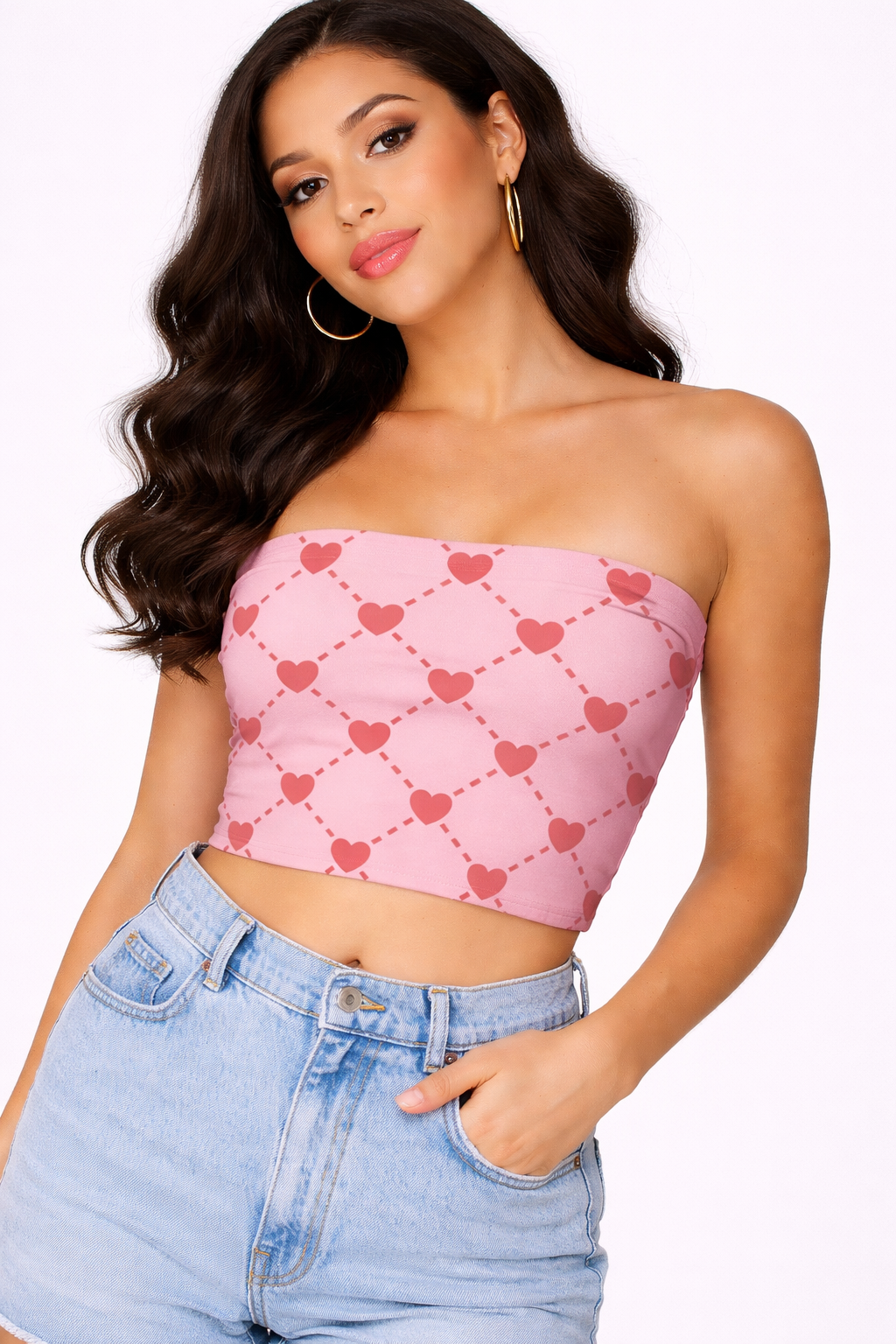Connected Hearts - Tube Top | KrookedVibe