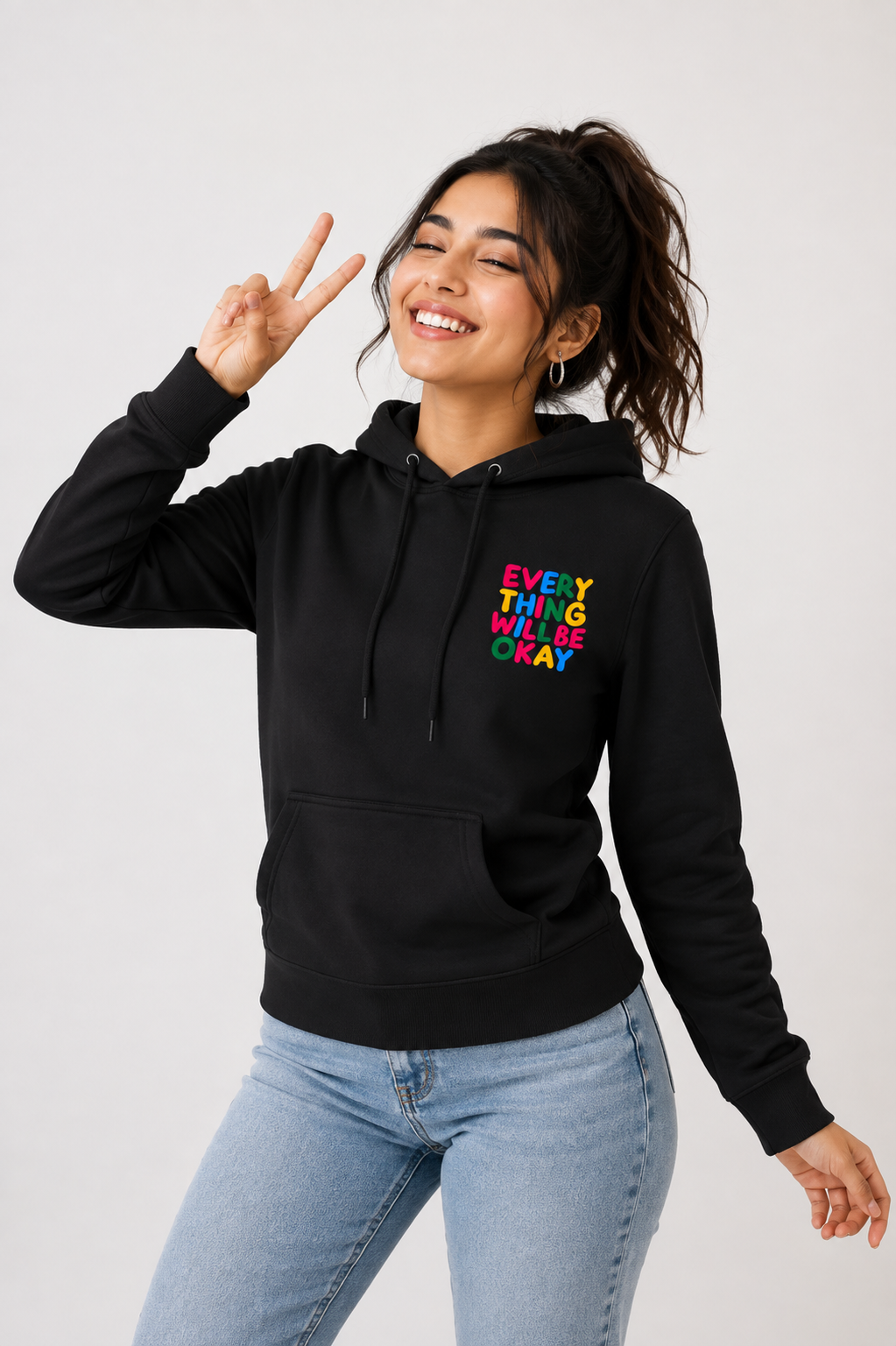 Will be Okay - Hoodie for her (Backprint)