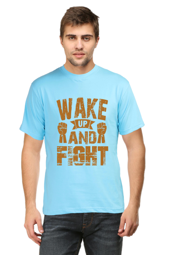 Wake Up & Fight - Half Sleeve Tee