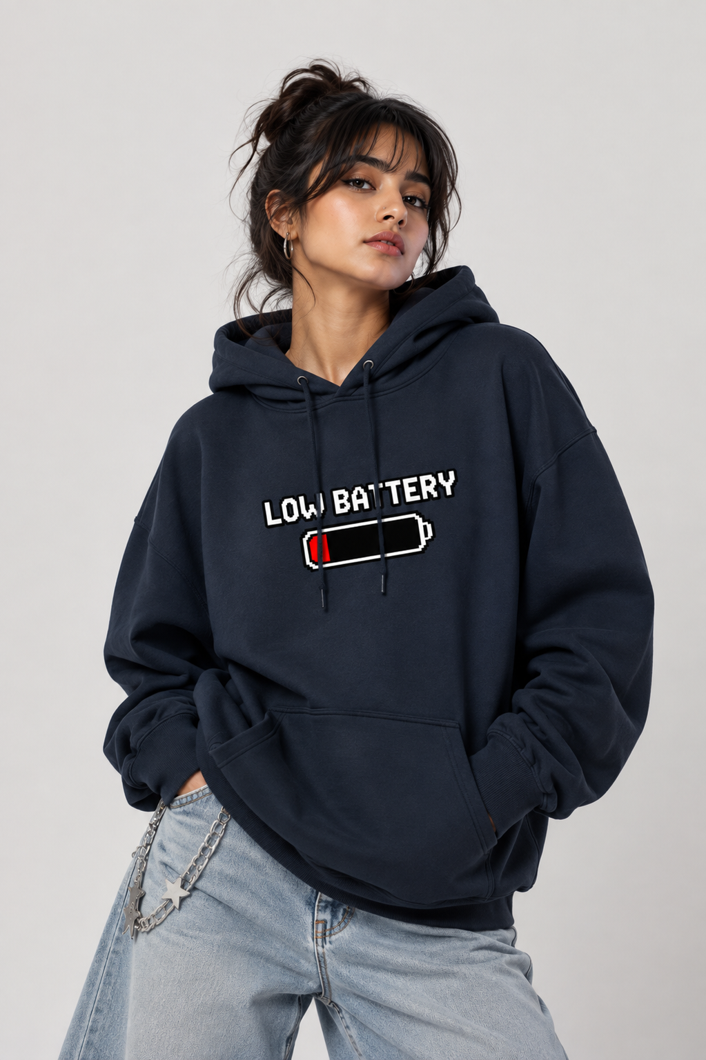 Low Social Battery - Hoodie for her