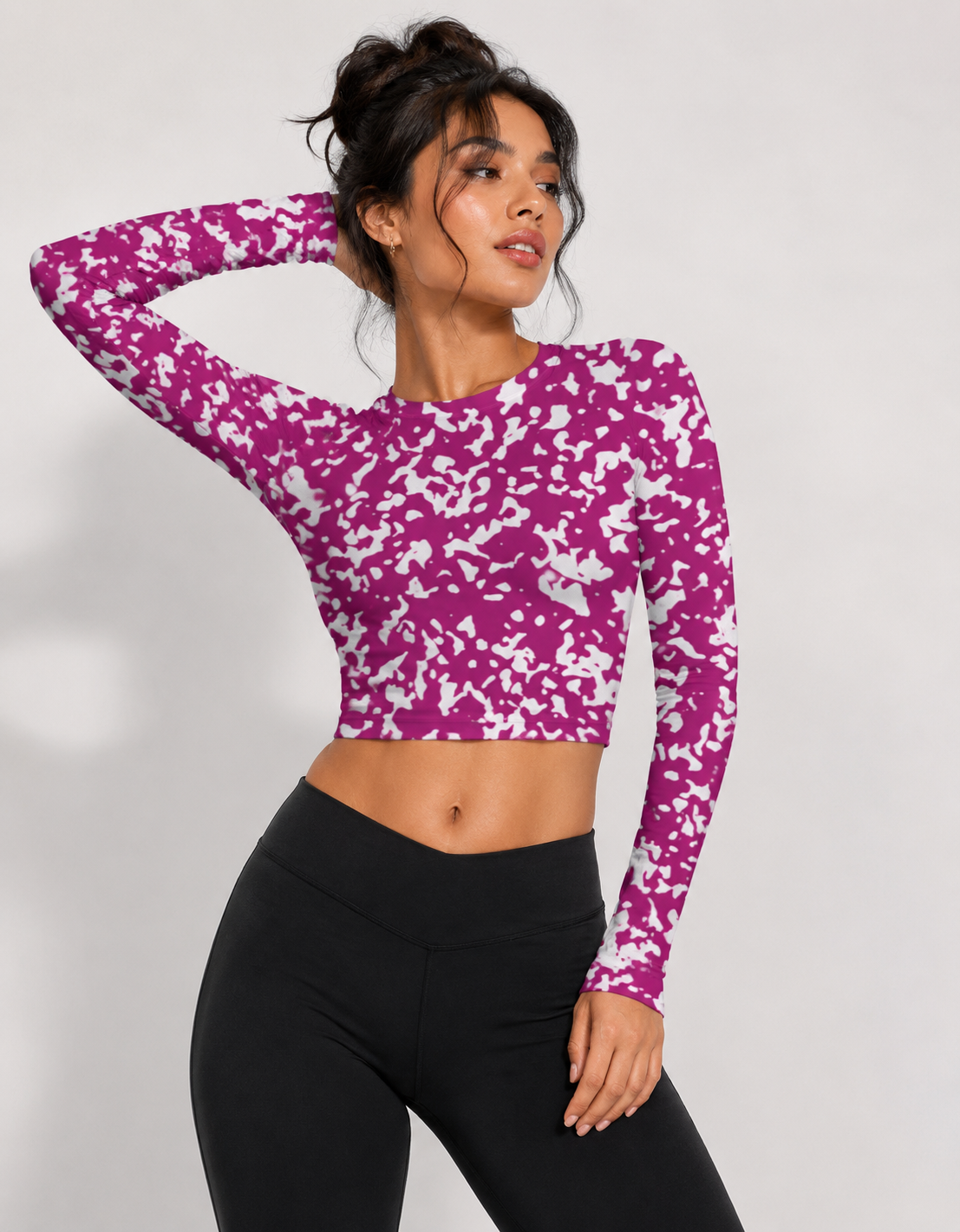 Berry Blitz - Full Sleeve Crop top | KrookedVibe
