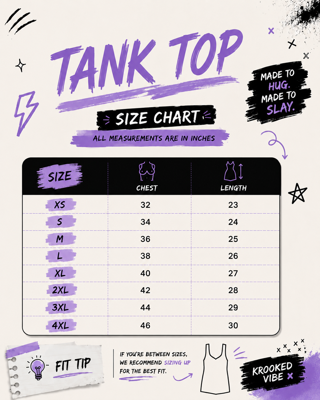Purple Rose - Tank Top | KrookedVibe