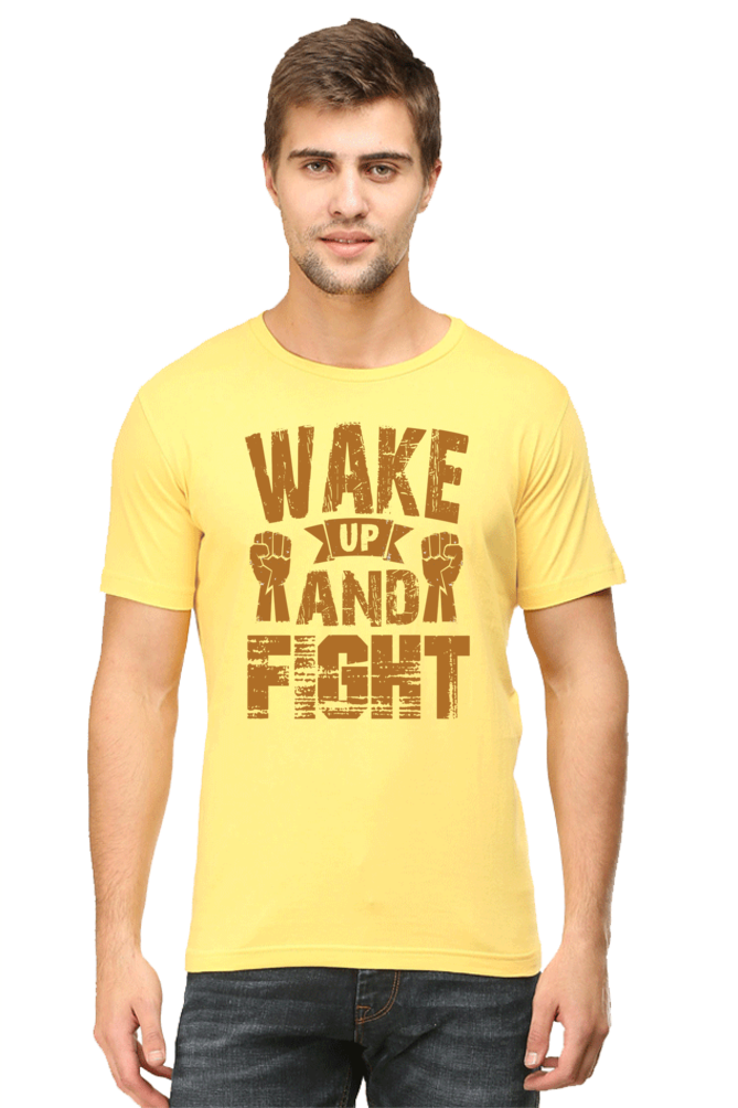 Wake Up & Fight - Half Sleeve Tee